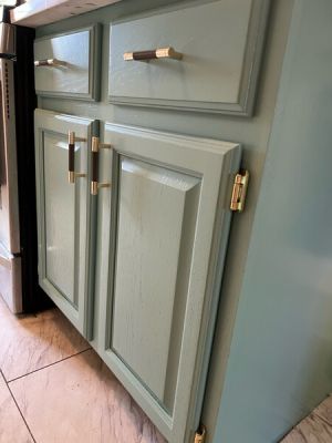 Kitchen cabinet painting in Greenwich Village